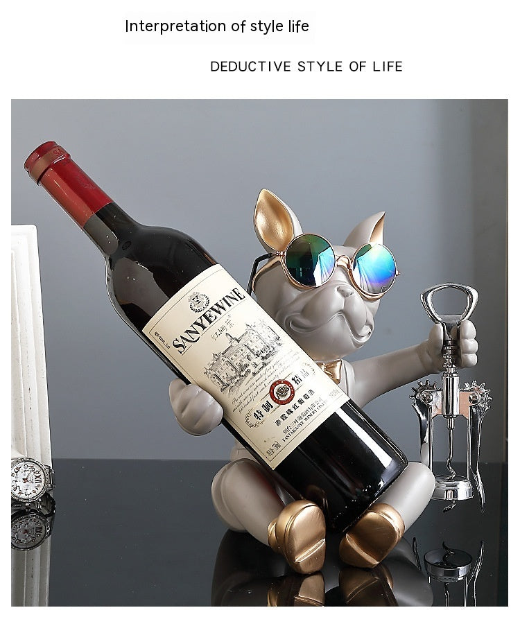 Handgefertigter Resin-Weinflaschenhalter für eine Flasche