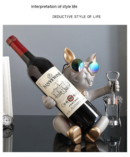 Handgefertigter Resin-Weinflaschenhalter für eine Flasche