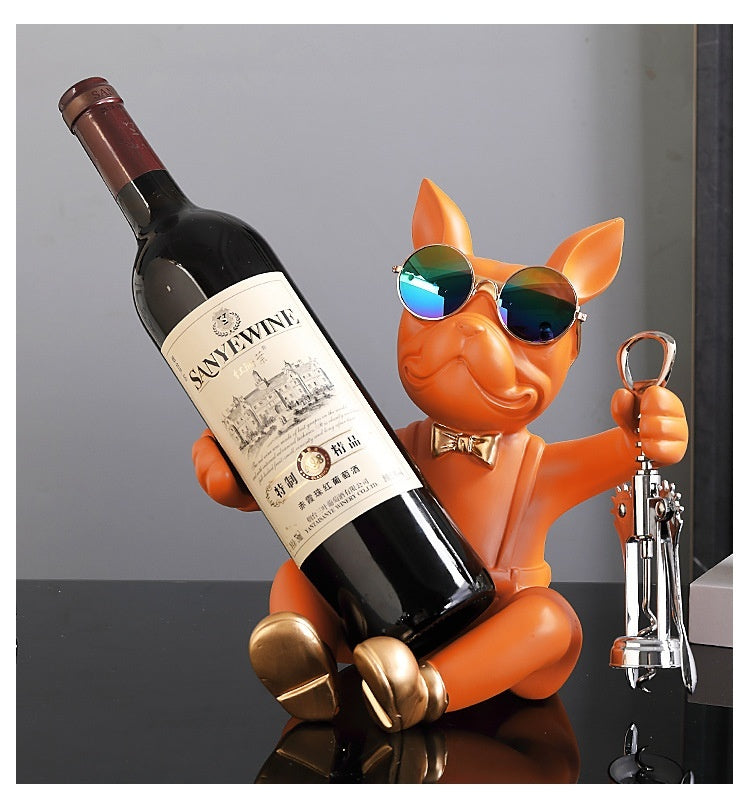 Handgefertigter Resin-Weinflaschenhalter für eine Flasche