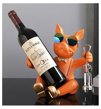 Handgefertigter Resin-Weinflaschenhalter für eine Flasche