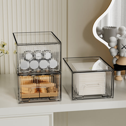 luxuriöser Aufbewahrungskasten im modernen "Light Luxury" Stil