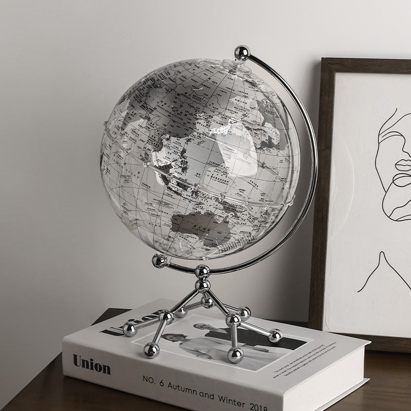 Eleganter Acryl-Globus mit Beleuchtung