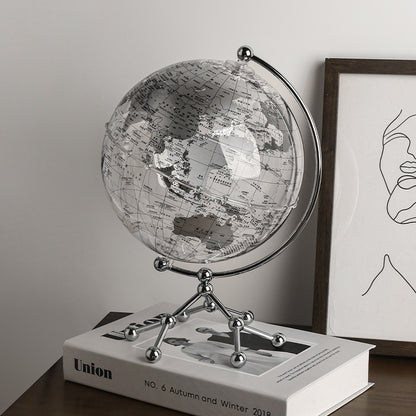 Eleganter Acryl-Globus mit Beleuchtung