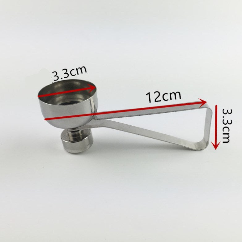 Edelstahl Eieröffner