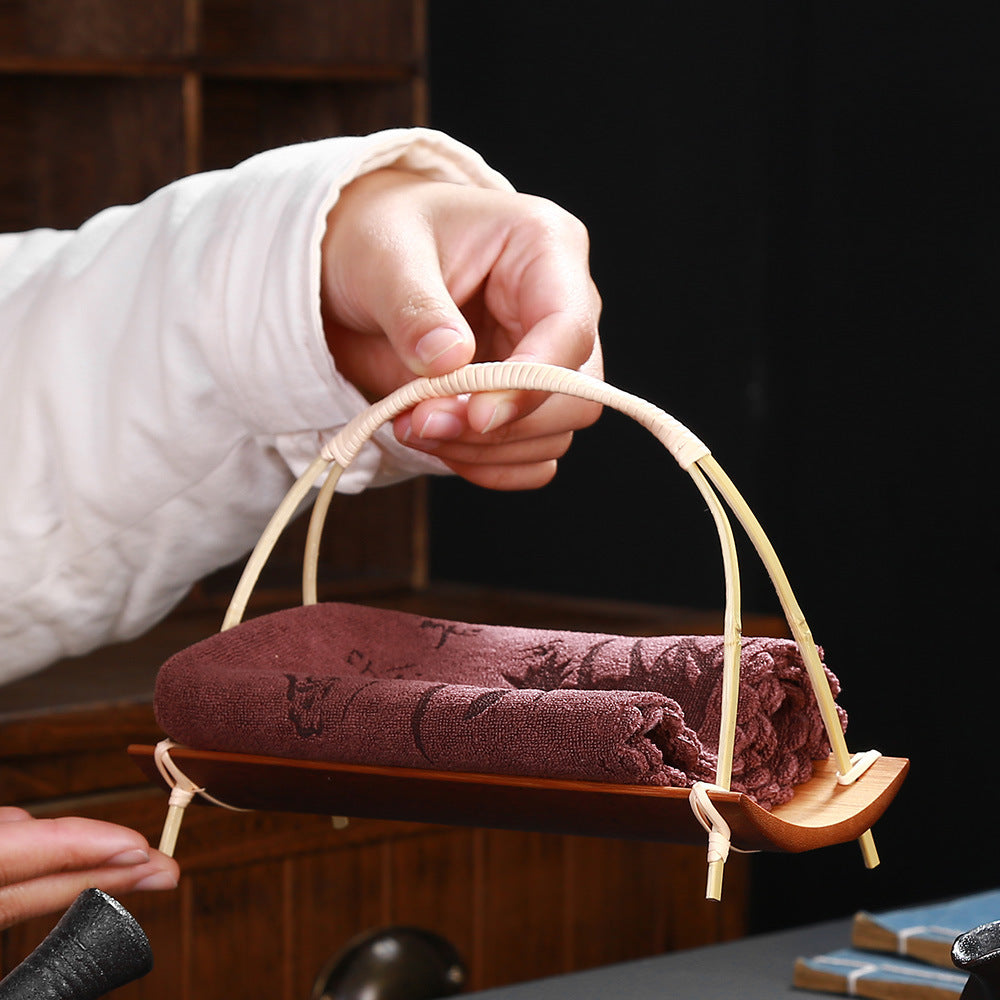 Bambus Handtuchablage