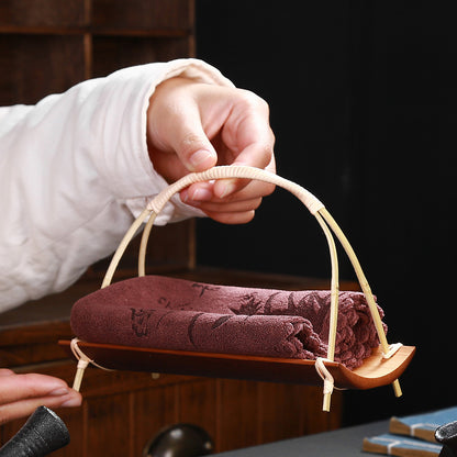 Bambus Handtuchablage