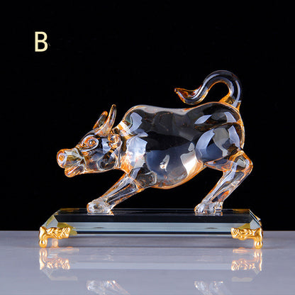 Bringen Sie Eleganz in Ihr Zuhause mit unseren Kristall-Bullen-Figuren