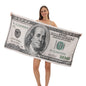 Badetuch - Strandtuch im 100$ Schein Design